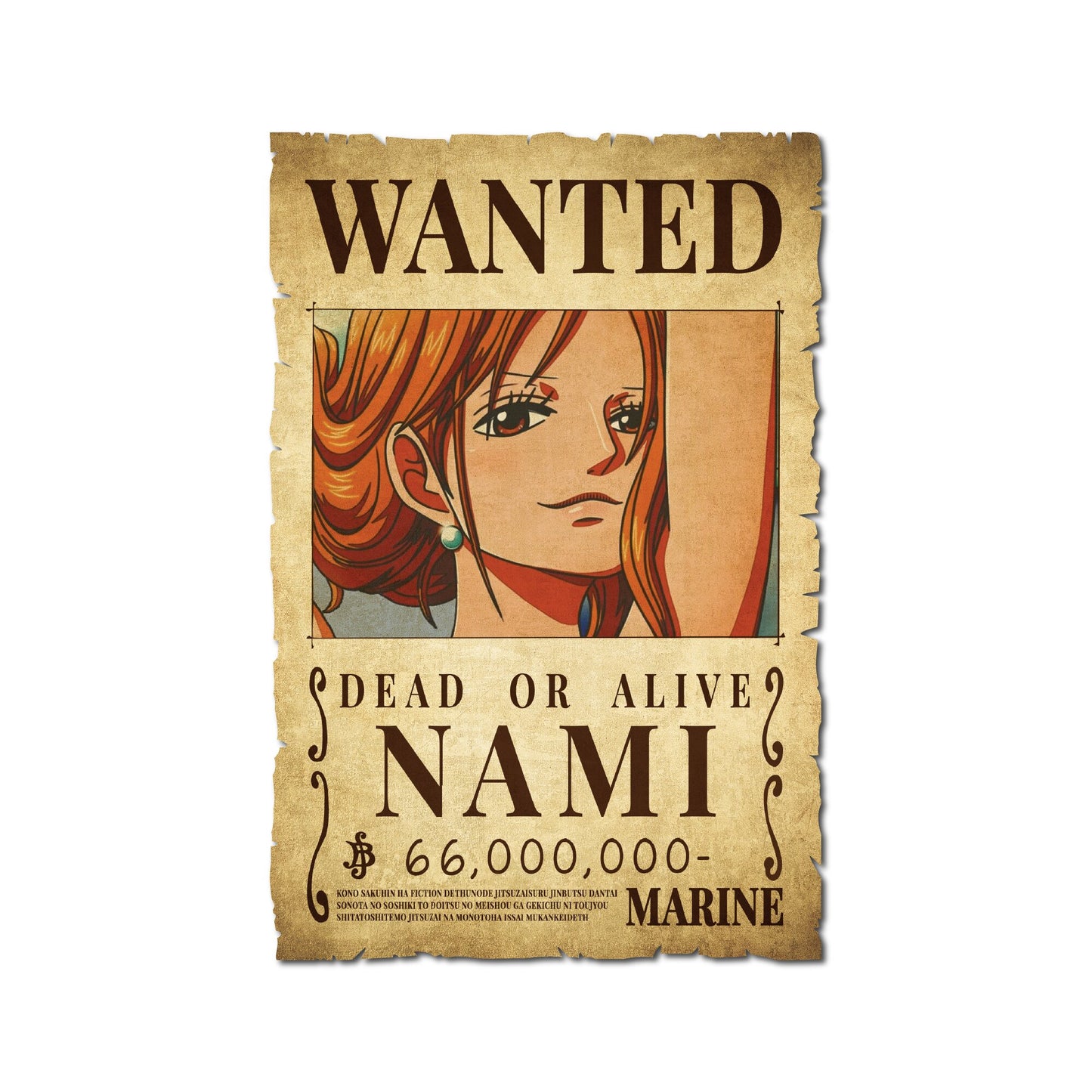 One Piece - Nami Wanted Poster
