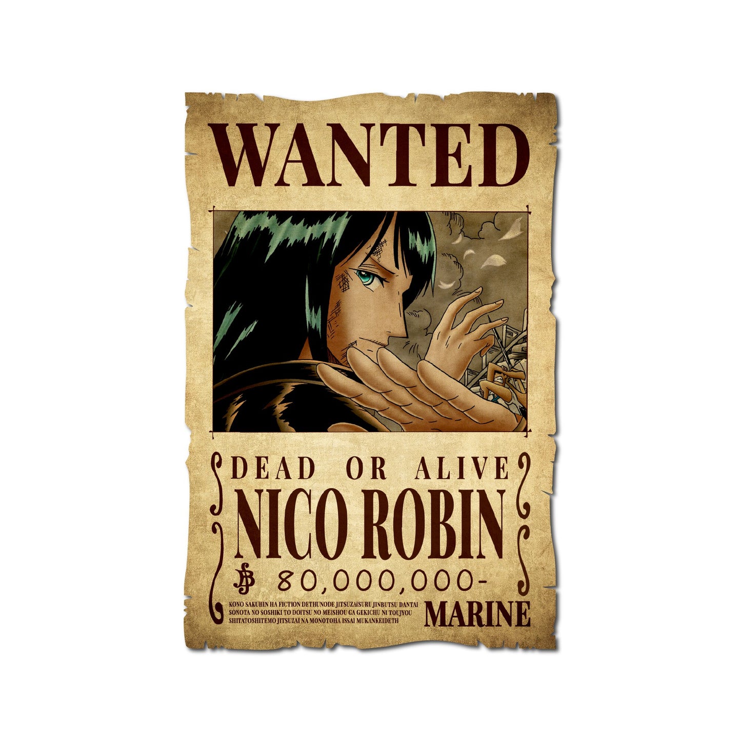 One Piece - Nico Robin Wanted Poster