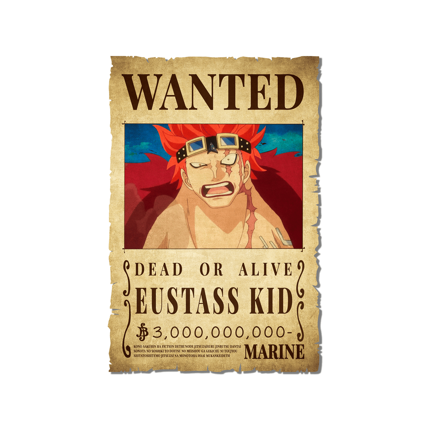 One Piece - Eustass Kid Wanted Poster