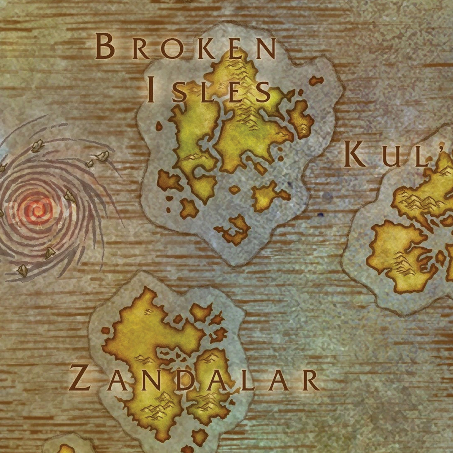 WoW Battle for Azeroth - Свитък карта