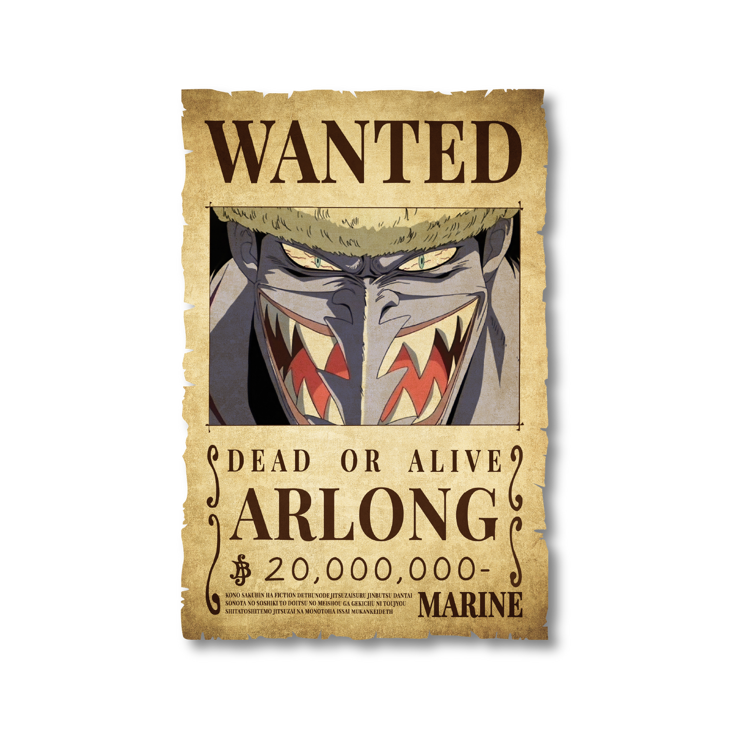 One Piece - Arlong Wanted Poster