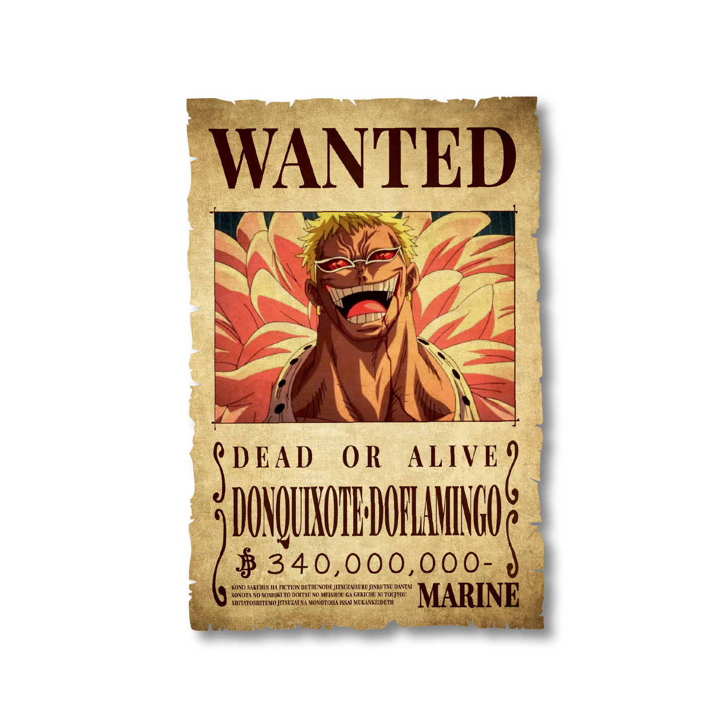 One Piece - Donquixote Doflamingo Wanted Poster