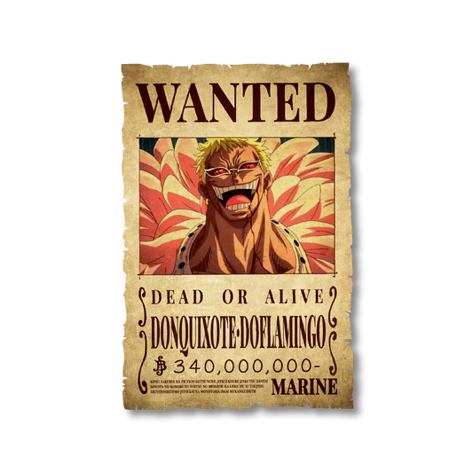 One Piece - Donquixote Doflamingo Wanted Poster