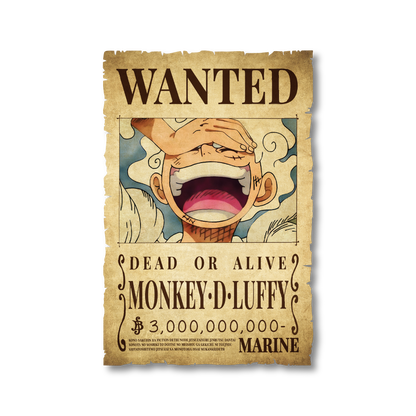 One Piece - Luffy Wanted Poster