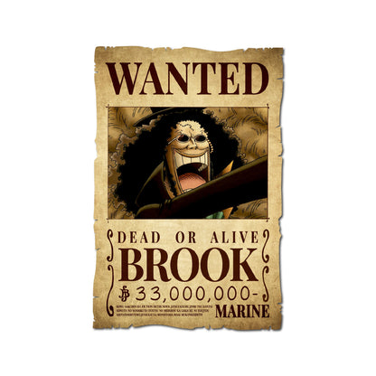 One Piece - Brook Wanted Poster