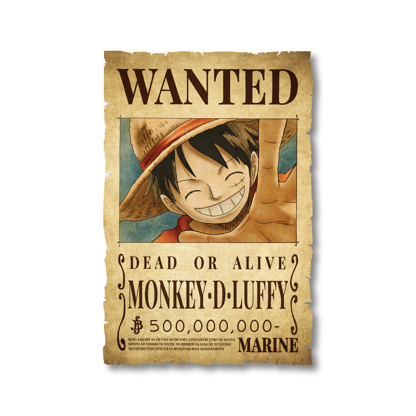 One Piece - Luffy Wanted Poster