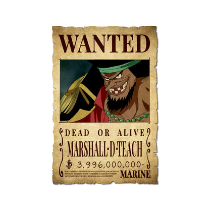 One Piece - Marshall D Teach Wanted Poster