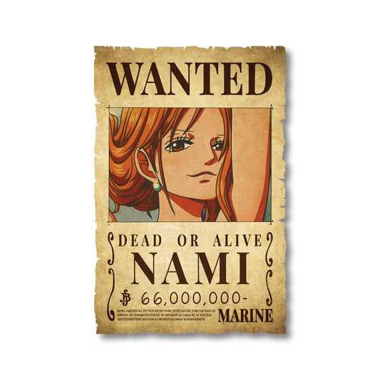 One Piece - Nami Wanted Poster