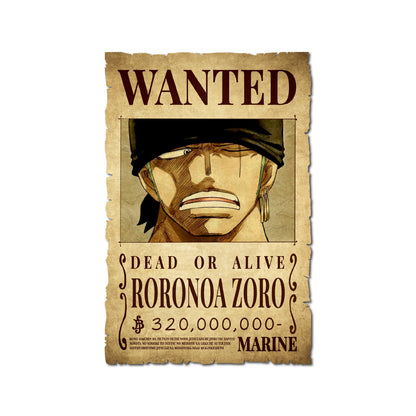 One Piece - Roronoa Zoro Wanted Poster