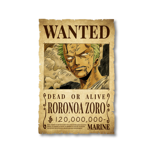 One Piece - Roronoa Zoro Wanted Poster