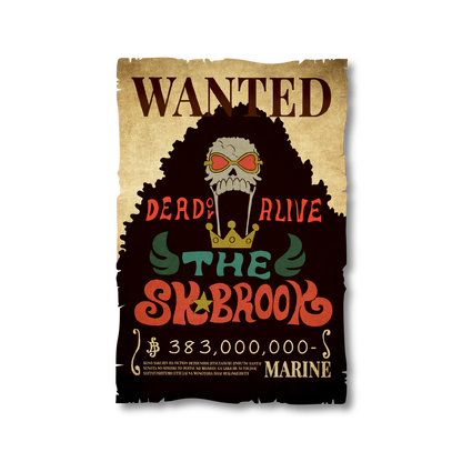 One Piece - Brook Wanted Poster