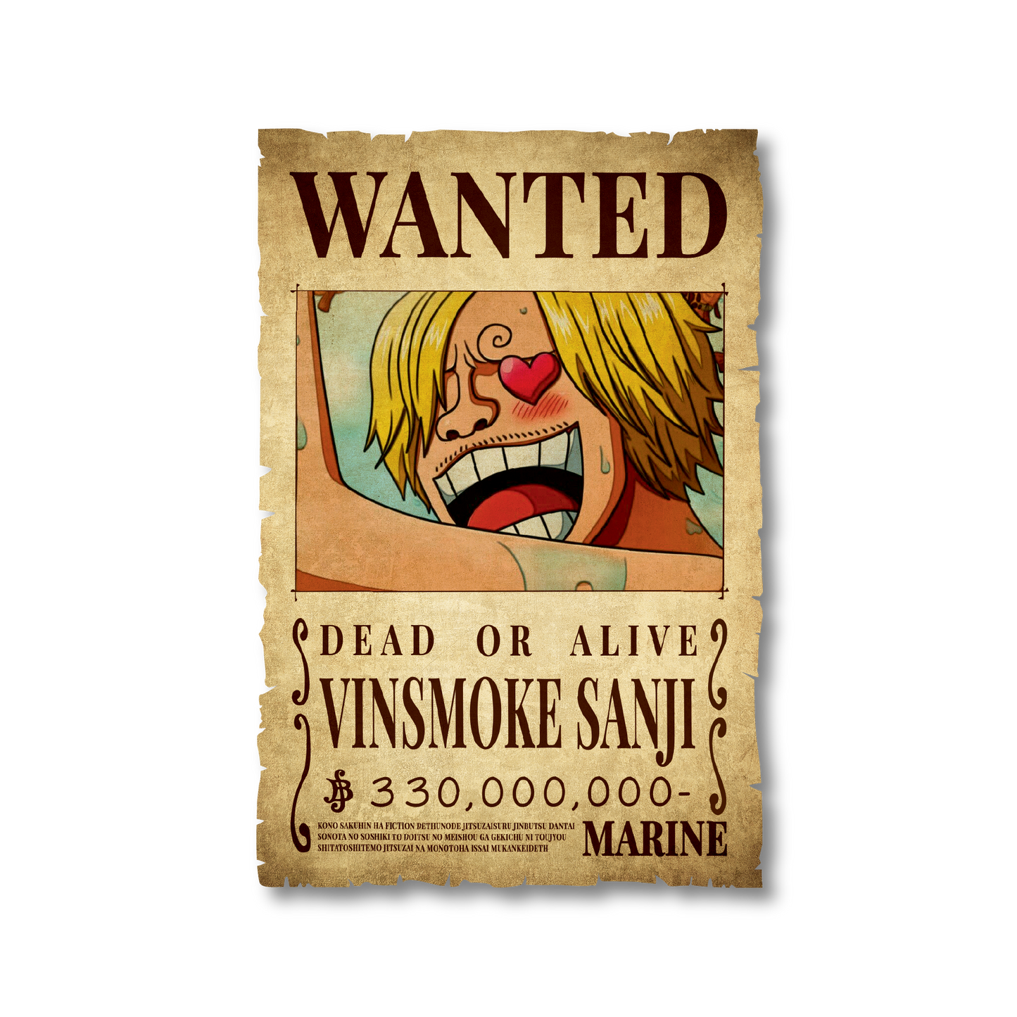 One Piece - Sanji Wanted Poster