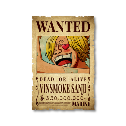 One Piece - Sanji Wanted Poster