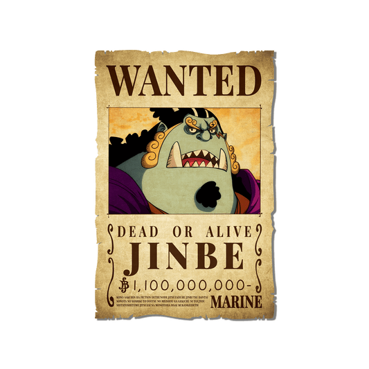 One Piece - Jinbe Wanted Poster