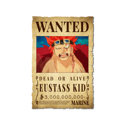 One Piece - Eustass Kid Wanted Poster